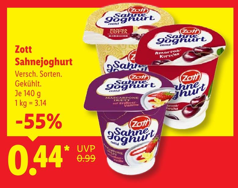 Sahnejoghurt mild Panna Cotta Kirsche