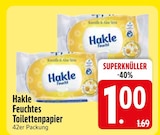 Feuchtes Toilettenpapier im EDEKA Prospekt Feuchtes Toilettenpapier von Hakle im aktuellen EDEKA Prospekt für 1,00 €