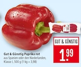 Paprika rot Angebote von Gut & Günstig bei Marktkauf Schwäbisch Gmünd für 1,99 €