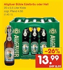 Edelbräu oder Hell von Allgäuer Büble im aktuellen Netto Marken-Discount Prospekt