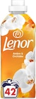 ADOUCISSANT AMBRE ET ORCHIDÉE 42 LAVAGES - LENOR en promo chez Netto Nantes à 4,48 €