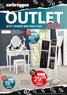 Zurbrüggen Herne Prospekt "OUTLET Sale!" mit 4 Seiten