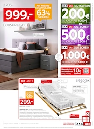 Tonnentaschenfederkernmatratze im XXXLutz Möbelhäuser Prospekt Tonnentaschenfederkernmatratze im XXXLutz Möbelhäuser Prospekt "NR.1 BEIM PREIS" auf Seite 11