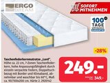 Taschenfederkernmatratze Lord von Ergo Dream im aktuellen Segmüller Prospekt für 249,00 €