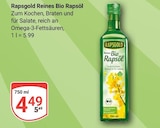 Reines Bio Rapsöl im Angebot bei GLOBUS in Halle Reines Bio Rapsöl Angebote von Rapsgold bei GLOBUS Halle für 4,49 €