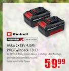 PXC-Twinpack CB C1 im Angebot bei bauSpezi in Ludwigsburg PXC-Twinpack CB C1 Angebote von Einhell bei bauSpezi Ludwigsburg für 59,99 €