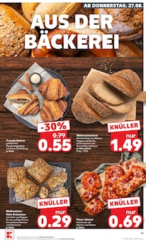 Käse-Schinken-Croissant Angebot im Kaufland Prospekt, gültig von 27.08.2026 bis 02.09.2026 Käse-Schinken-Croissant Angebot im aktuellen Kaufland Prospekt auf Seite 31