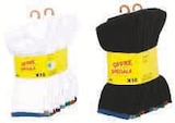 Lot de 10 paires de mi-chaussettes sport homme en promo chez Super U Lot de 10 paires de mi-chaussettes sport homme dans le catalogue Super U