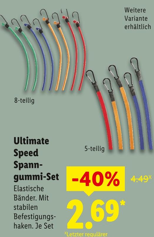 Ultimate Speed Spanngummi-Set 8-teilig