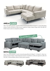 Promos Canapé Convertible dans le catalogue "Livraison offerte dès €500 d'achat de meubles" de Crack Canapé Convertible en promo dans le catalogue Crack à la page 19
