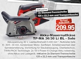 Akku-Mauernutfräse TP-MA 36/30 Li BL - Solo bei RHG Baucentrum im Rehau Prospekt für 209,95 €