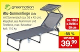 Alu-Sonnenliege Lido Angebote von greemotion bei Zimmermann Hildesheim für 39,99 €