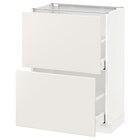 Unterschrank mit 2 Schubladen weiß/Veddinge weiß 60x37 cm von METOD im aktuellen IKEA Prospekt für 167,00 €