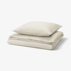 Bettwäsche-Set, 2-teilig weiß beige/Streifen 140x200/80x80 cm Angebote von SOLFIBBLA bei IKEA Schwerin für 14,99 €