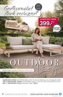 Gartenmöbel im Kabs Prospekt "GROSSE LAGERRÄUMUNG BEI KABS!" mit 30 Seiten (Lübeck)