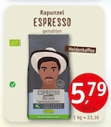 ESPRESSO gemahlen im Angebot bei Erdkorn Biomarkt in Langenhagen ESPRESSO gemahlen Angebote von Rapunzel bei Erdkorn Biomarkt Langenhagen für 5,79 €