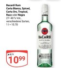 Carta Blanca im Angebot bei GLOBUS in Pulheim Carta Blanca Angebote von Bacardi bei GLOBUS Pulheim für 10,99 €