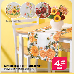 Mitteldecke oder Tischläufer