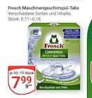Maschinengeschirrspül-Tabs Angebote von Frosch bei GLOBUS Braunschweig für 7,99 €
