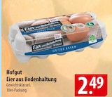 Aktuelles Hofgut Eier aus Bodenhaltung Angebot bei famila Nordost in Kiel ab 2,49 €