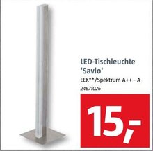 LED-Tischleuchte 'Savio' bei BAUHAUS in Mainz LED-Tischleuchte 'Savio' im Angebot bei BAUHAUS Mainz für 15,00 €