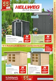 Gartenhaus Angebot im aktuellen Hellweg Prospekt auf Seite 9