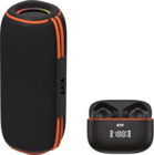 Kit enceinte rvb 60 w + ecouteurs de chantier ipx6 en promo chez Brico Dépôt Levallois-Perret à 74,90 €