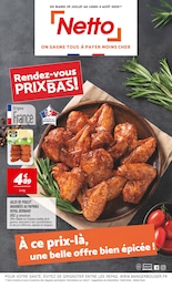 Catalogue Netto à Moutiers-sur-le-Lay, avec 12 pages Prospectus Netto à Moutiers-sur-le-Lay: "Rendez-vous PRIX BAS !", 12} pages, 29/07/2025 - 04/08/2025