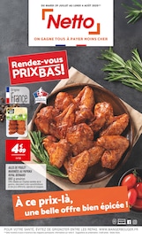 Catalogue Discount Alimentaire Netto en cours à Saint-André-sur-Vieux-Jonc et alentours, "Rendez-vous PRIX BAS !", 12 pages, 29/07/2025 - 04/08/2025