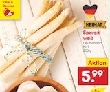 Spargel weiß im Angebot bei Netto Marken-Discount in Hamm Spargel weiß Angebote von HEIMAT bei Netto Marken-Discount Hamm für 5,99 €