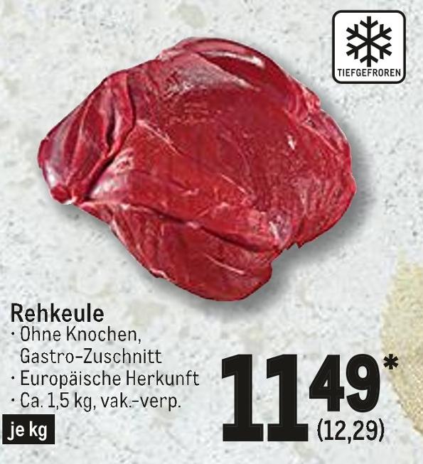 Metro Crailsheim - Rehkeule Rehkeule Angebot bei Metro Crailsheim im Prospekt Gastro-Journal
