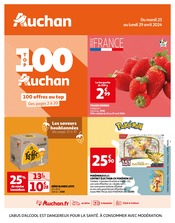 Promos Fraise dans le catalogue "Auchan" de Auchan Hypermarché à la page 1