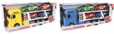 Camion de transport à friction avec 4 voitures de sport - Maxi Bazar à Orléans Camion de transport à friction avec 4 voitures de sport en promo chez Maxi Bazar Orléans à 19,99 €