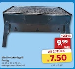 Mini-Holzkohlegrill von Porty für 7,50 € bei famila Nordwest im Angebot Mini-Holzkohlegrill von Porty im aktuellen famila Nordwest Prospekt