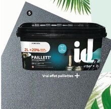 Peinture intérieure mur et boiseries effet ID 2 L + 20 % gratuit - Leroy Merlin à Saint-Denis Peinture intérieure mur et boiseries effet ID 2 L + 20 % gratuit en promo chez Leroy Merlin Saint-Denis à 29,90 €