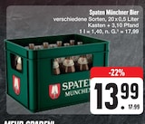 Malztrunk Angebote von Spaten Münchner Bier bei E center Nürnberg für 13,99 €