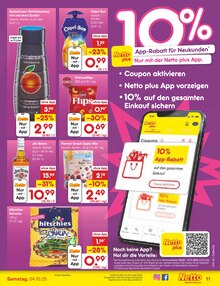 Whiskey im Netto Marken-Discount Prospekt "Aktuelle Angebote" mit 58 Seiten (Ulm)