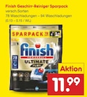 Geschirr-Reiniger Sparpack bei Netto Marken-Discount im Elmshorn Prospekt für 11,99 €