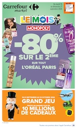 Prospectus Carrefour Market : «LE MOIS MONOPOLY» avec 76 pages, 15/09/2026 - 27/09/2026 Catalogue Carrefour Market en cours à Garris et aux alentours : «LE MOIS MONOPOLY» avec 76 pages, valable du 15/09/2026 au 27/09/2026