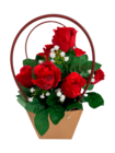 Sac kraft avec 9 roses artificielles et gypsophiles - Norma à Mulhouse Sac kraft avec 9 roses artificielles et gypsophiles en promo chez Norma Mulhouse à 9,99 €