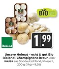 Champignons braun im Angebot bei Hieber in Freiburg Champignons braun Angebote von Bioland bei Hieber Freiburg für 1,99 €