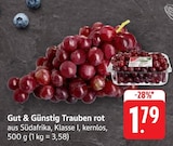 EDEKA Waldshut-Tiengen - Trauben rot Angebot im Prospekt Trauben rot bei EDEKA im Waldshut-Tiengen Prospekt für 1,79 €