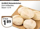 Weizenbrötchen Angebote von Globus bei GLOBUS Wolfenbüttel für 1,89 €