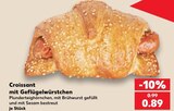 Croissant im Kaufland Prospekt Croissant mit Geflügelwürstchen im aktuellen Kaufland Prospekt für 0,89 €