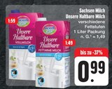 Aktuelles Unsere Haltbare Vollmilch oder Unsere Haltbare Fettarme Milch Angebot bei E center in Chemnitz ab 0,99 €