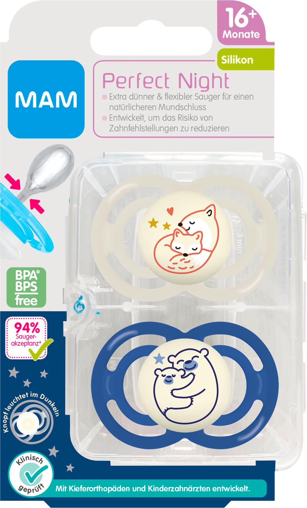 dm-drogerie markt Dörzbach - Schnuller Perfect Night Silikon, creme/blau, ab 16 Monaten Schnuller Perfect Night Silikon, creme/blau, ab 16 Monaten Angebot bei dm-drogerie markt Dörzbach im Prospekt Aktuelle Angebote