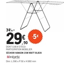 Séchoir hangon 25m matt black - BRABANTIA dans le catalogue E.Leclerc