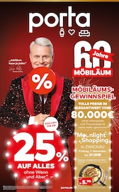 porta Möbel Möbel & Einrichtung Prospekt der aktuellen Woche mit 4 Seiten, gültig von 02.11.2025 bis 08.11.2025, in Schönheide und Umgebung Aktueller porta Möbel Möbel & Einrichtung Prospekt in Schönheide und Umgebung, "60 JAHRE MÖBILÄUM" mit 4 Seiten, 02.11.2025 - 08.11.2025