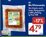 Bio-Wintersteaks von Bio im aktuellen ALDI SÜD Prospekt für 4,79 €