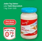 Sahne-Meerrettich Angebote von Jeden Tag bei GLOBUS Neunkirchen für 0,79 €
